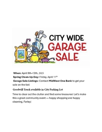 Linked image to City Wide Garage Sales